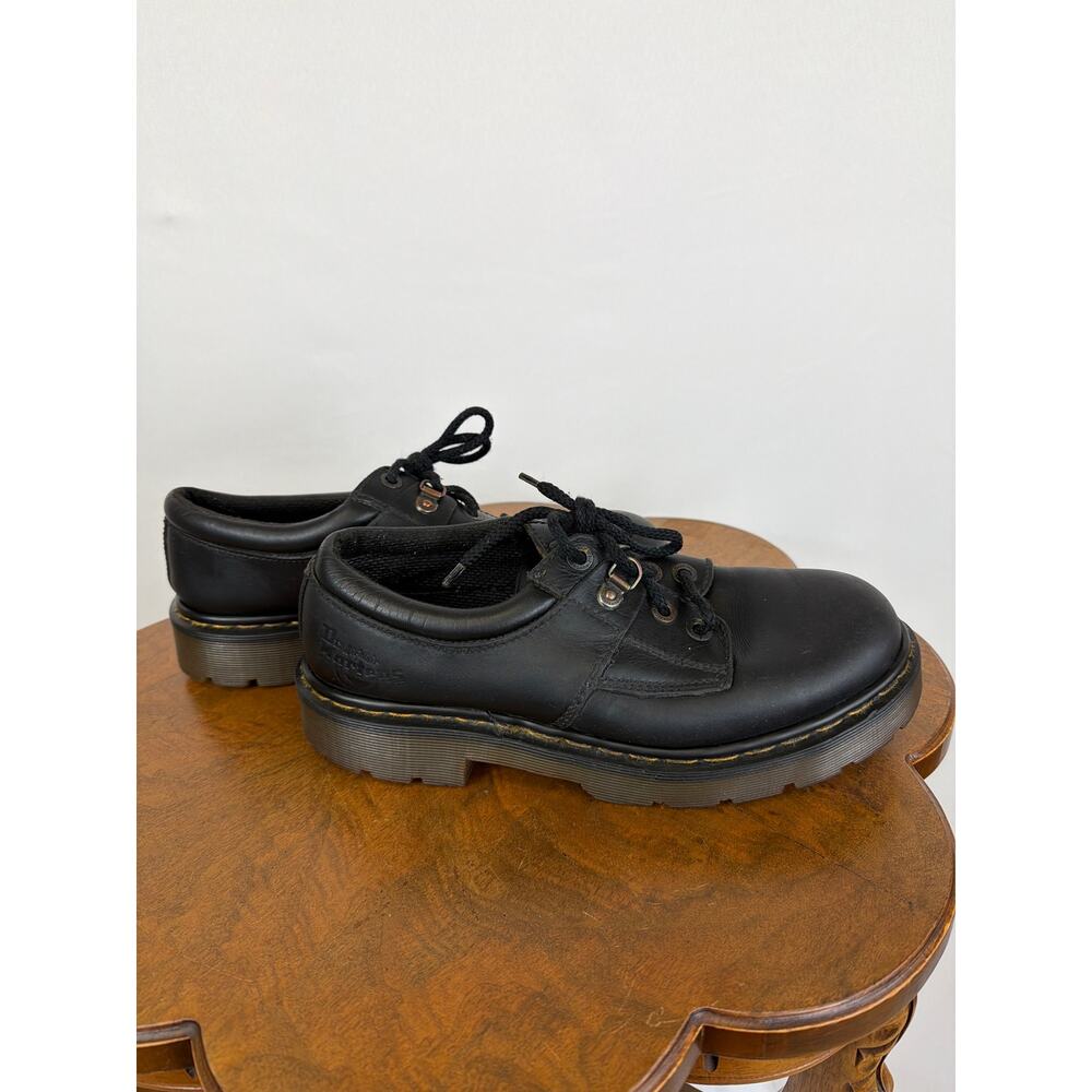 Vintage Dr. Martens Made in England Black Leather 3-Eye  Oxford Men's Size 8 - Picture 3 of 12